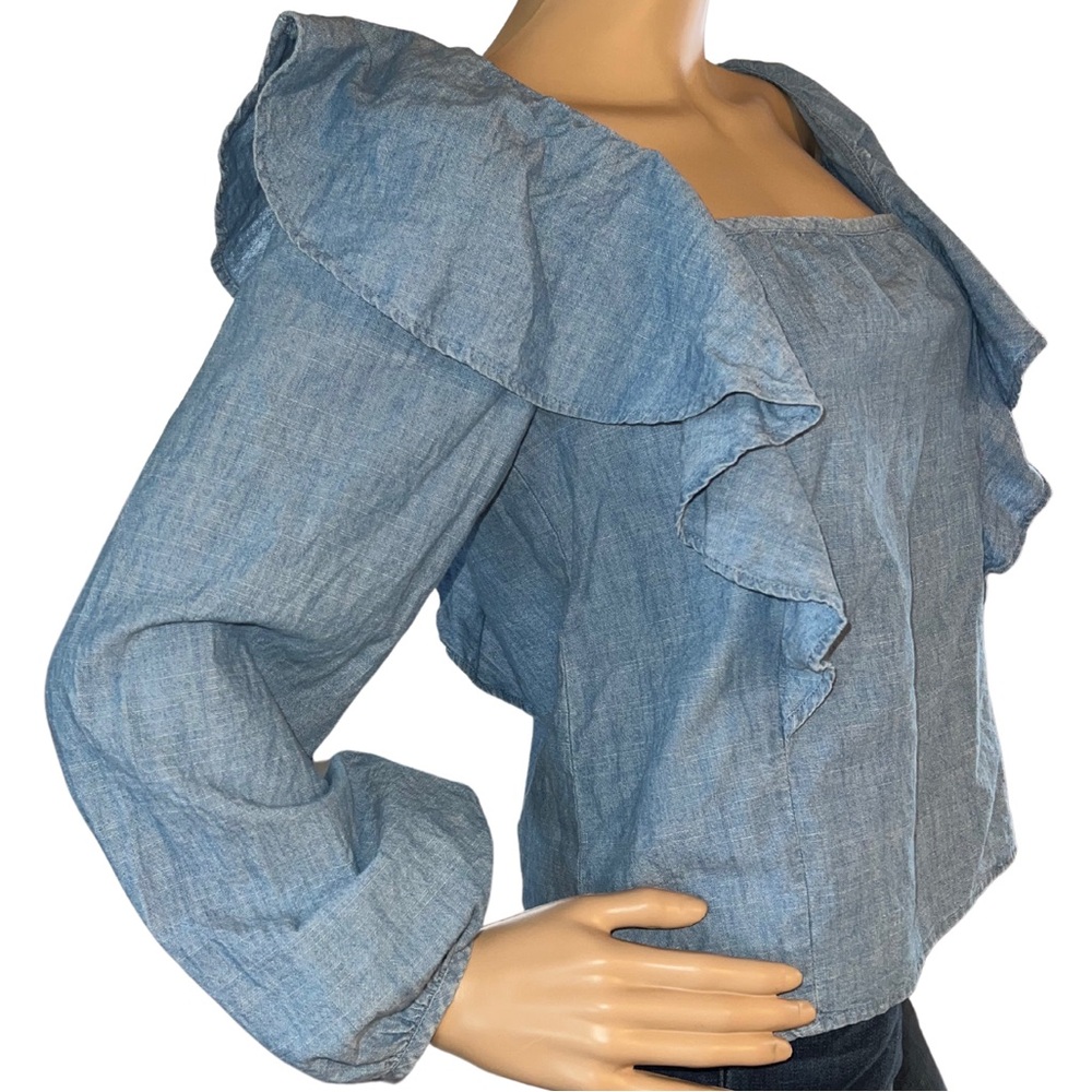 j.crew denim top - Picture 5 of 13